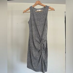 Gray stretch knit dress S